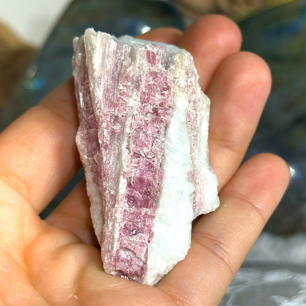 Pink Tourmaline Raw Chunks
